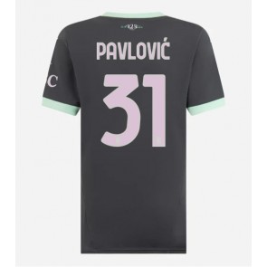 Billiga AC Milan Strahinja Pavlovic #31 Tredjeställ Dam 2024-25 Kortärmad